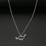 Load image into Gallery viewer, Tiny Dino Dainty Pendant Necklace
