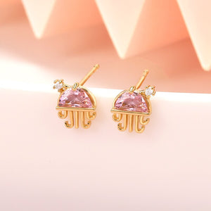 Crystal Jellyfish Earrings