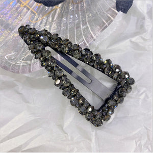 Crystal Triangle Hair Barrette