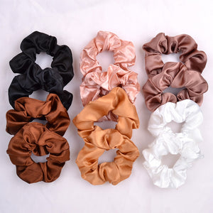 Colorful Satin Scrunchie