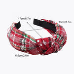 Load image into Gallery viewer, Plaid Christmas Headband
