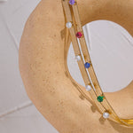 Load image into Gallery viewer, Rainbow Crystal Collar Necklace
