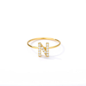 Crystal Initial Ring