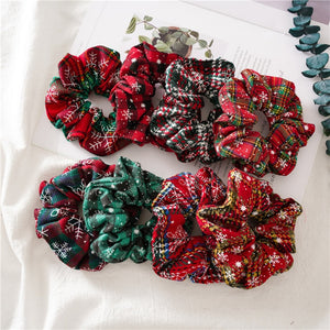 Plaid Christmas Scrunchie