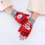 Load image into Gallery viewer, Knitted Fingerless Christmas Gloves
