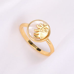 Moonstone Celestial Ring
