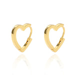 Load image into Gallery viewer, Heart Hoop Earrings
