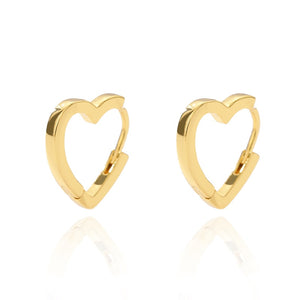 Heart Hoop Earrings