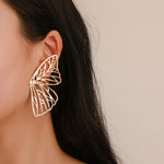 Load image into Gallery viewer, Butterfly Wings Stud Earrings
