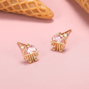Crystal Jellyfish Earrings