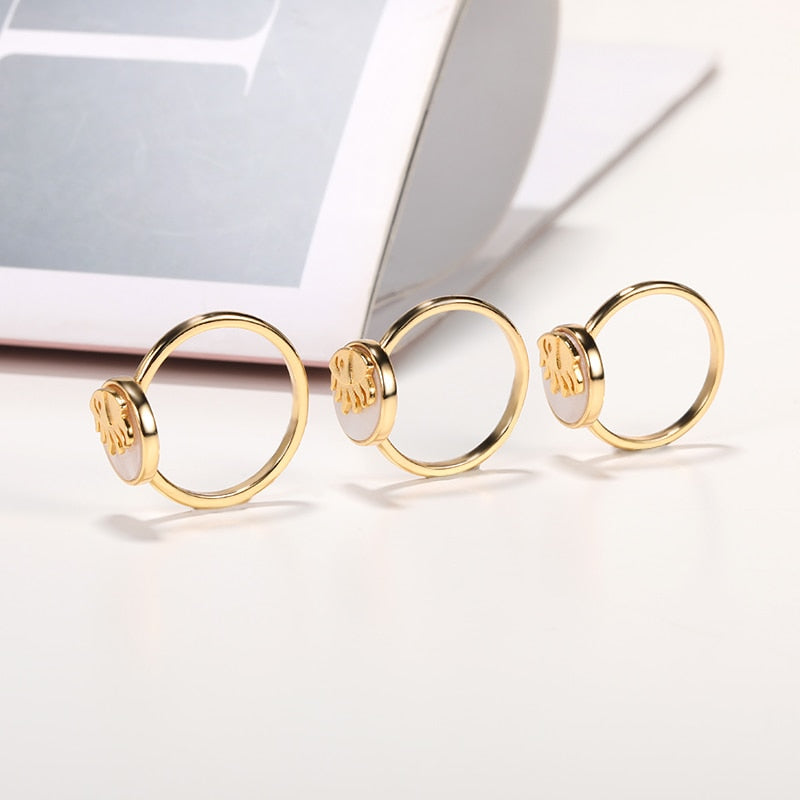 Moonstone Celestial Ring
