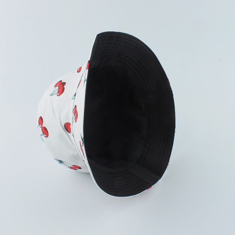 Cherry Print Bucket Hat