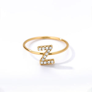 Crystal Initial Ring