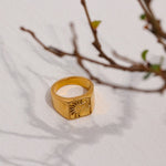 Load image into Gallery viewer, Abstract Sun Chunky Statement Ring
