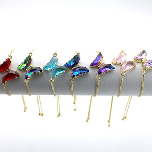 Colorful Crystal Butterfly Bracelet