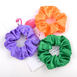 Colorful Satin Scrunchie