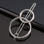 Load image into Gallery viewer, Silver Metal Geometric Hairpin
