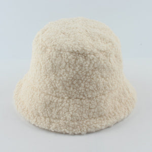 Warm Faux Wool Bucket Hat