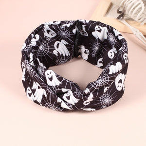 Halloween Mixed Print Crossknot Headbands