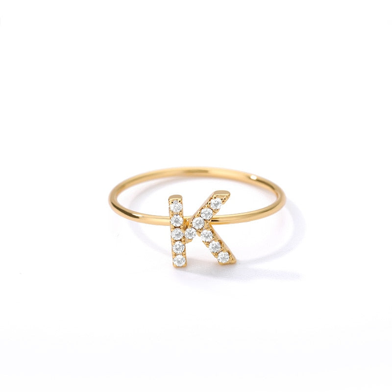Crystal Initial Ring