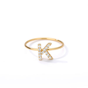 Crystal Initial Ring