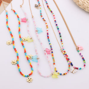 Colorful Beaded Charm Waist Chain