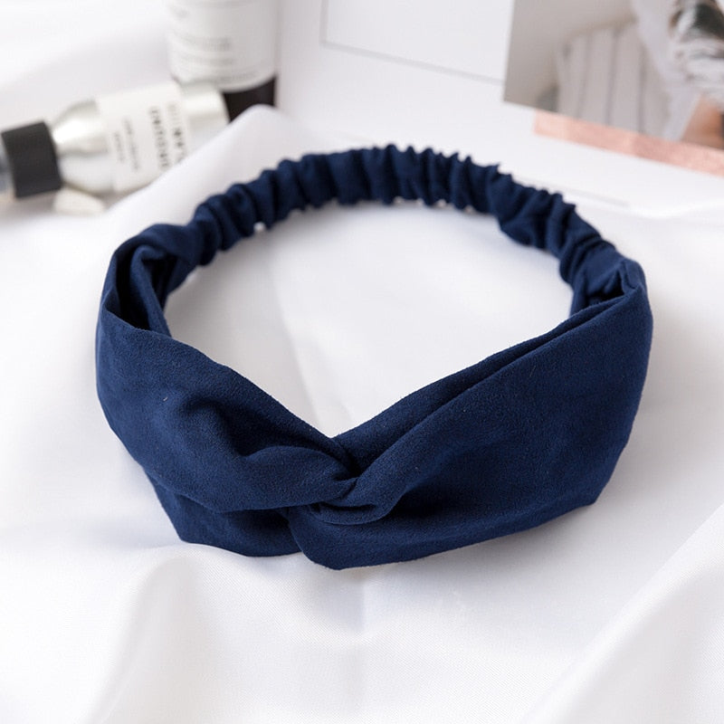 Suede Crossknot Hair Band