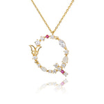 Load image into Gallery viewer, Crystal Butterfly Initial Letter Necklace
