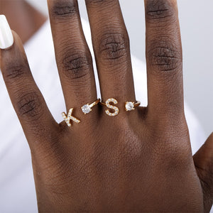 Adjustable Crystal Initial Ring