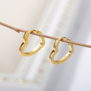 Heart Hoop Earrings