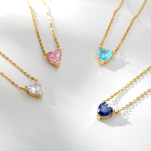 Crystal Heart Pendant Necklace