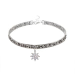 Load image into Gallery viewer, Crystal Flower Pendant Choker
