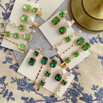 Load image into Gallery viewer, Emerald Hairpin Set
