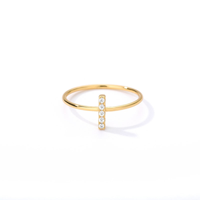 Crystal Initial Ring