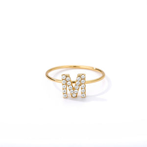 Crystal Initial Ring