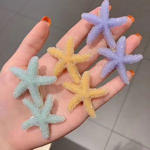 Starfish Barrette Set