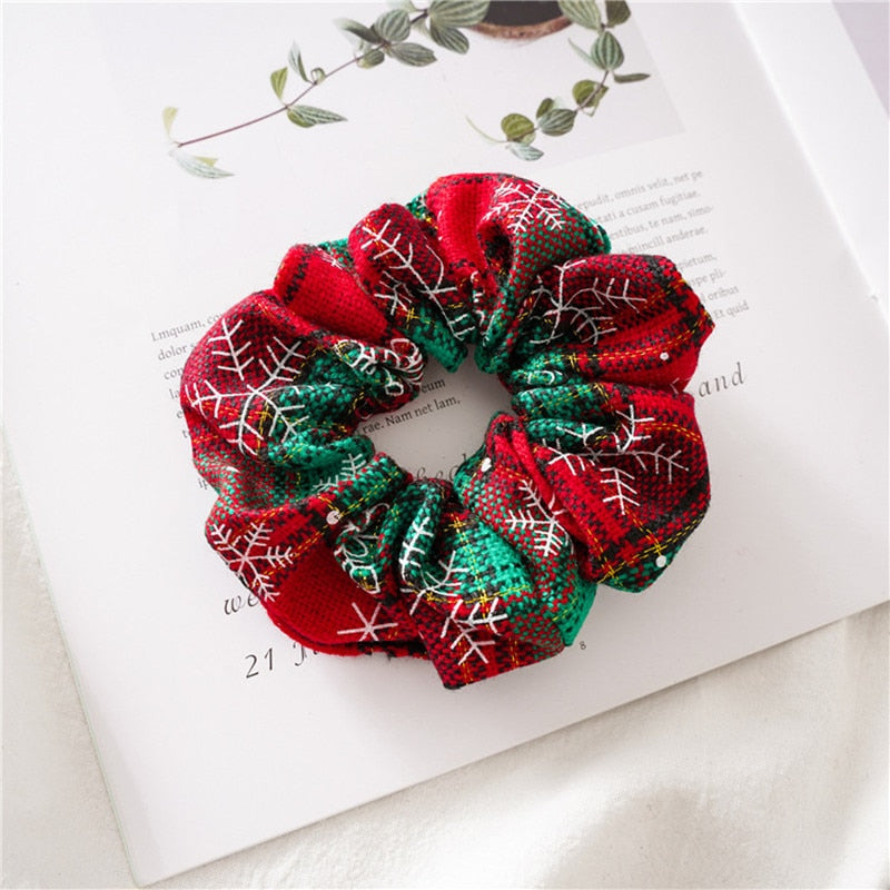 Plaid Christmas Scrunchie