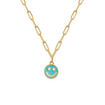Load image into Gallery viewer, Colorful Smiley Face Pendant Necklace
