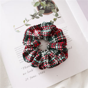 Plaid Christmas Scrunchie