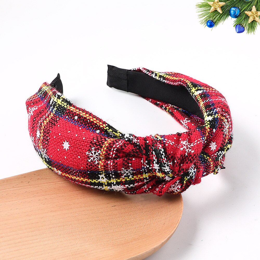 Plaid Christmas Headband