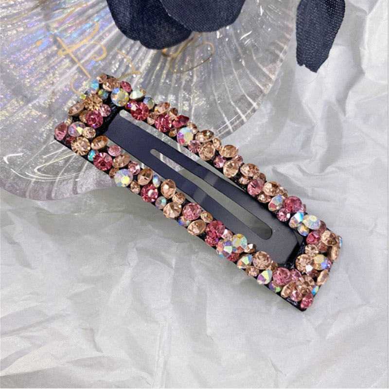 Crystal Rectangle Hair Barrette