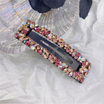 Load image into Gallery viewer, Crystal Rectangle Hair Barrette
