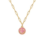 Load image into Gallery viewer, Colorful Smiley Face Pendant Necklace
