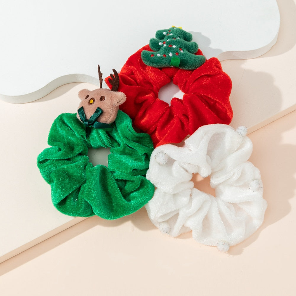 Christmas Hair Scrunchies