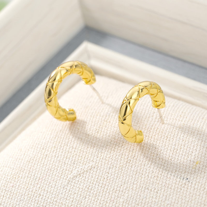 Chic Retro Mini Hoop Earrings