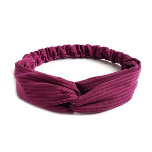 Knitted Cotton Crossknot Headband