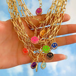 Load image into Gallery viewer, Colorful Smiley Face Pendant Necklace
