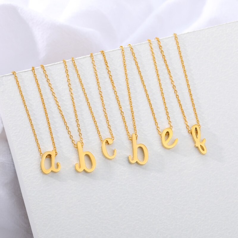 Handwriting Initial Necklaces