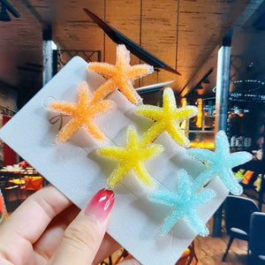 Starfish Barrette Set