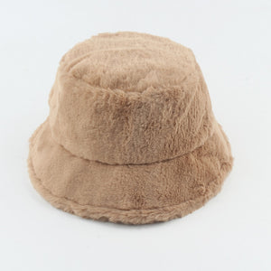 Fluffy Faux Fur Bucket Hat